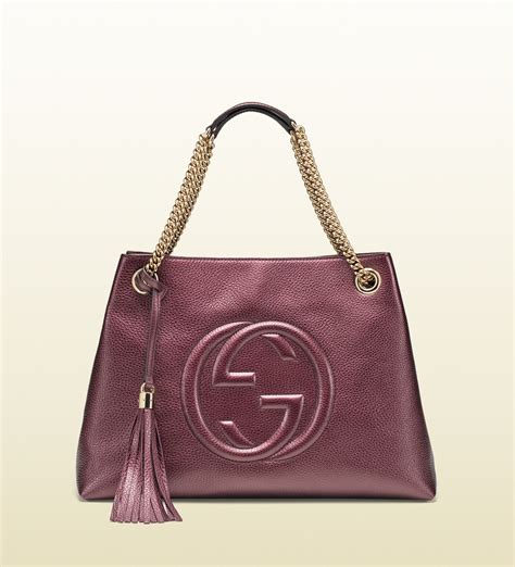 gucci galaxy metallic purple bag|Gucci purses for women.